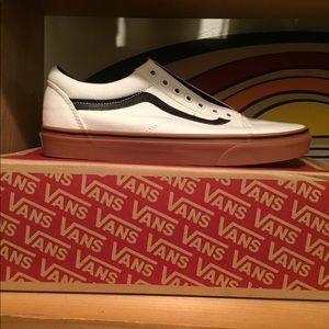VANS WHITE/BLACK TAN GUM OLD SCHOOL LOW